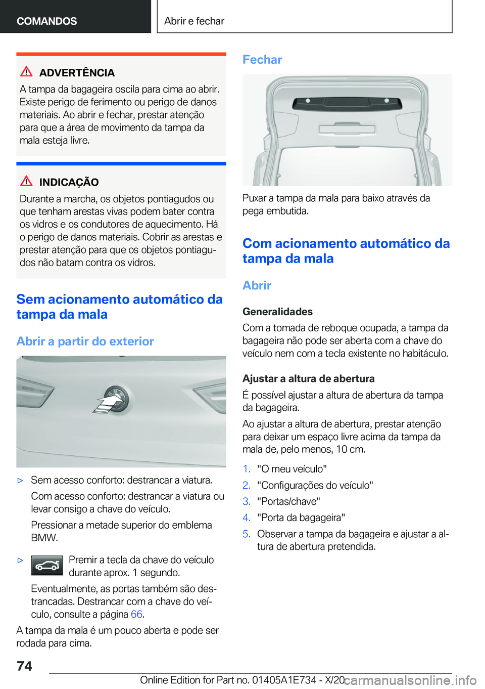BMW X2 2021  Manual do condutor (in Portuguese) �A�D�V�E�R�T�