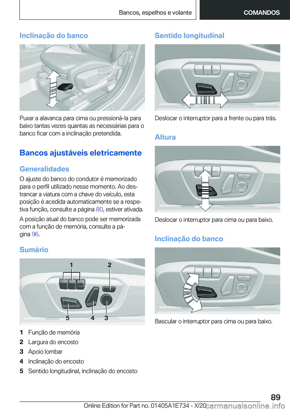 BMW X2 2021  Manual do condutor (in Portuguese) �I�n�c�l�i�n�a�