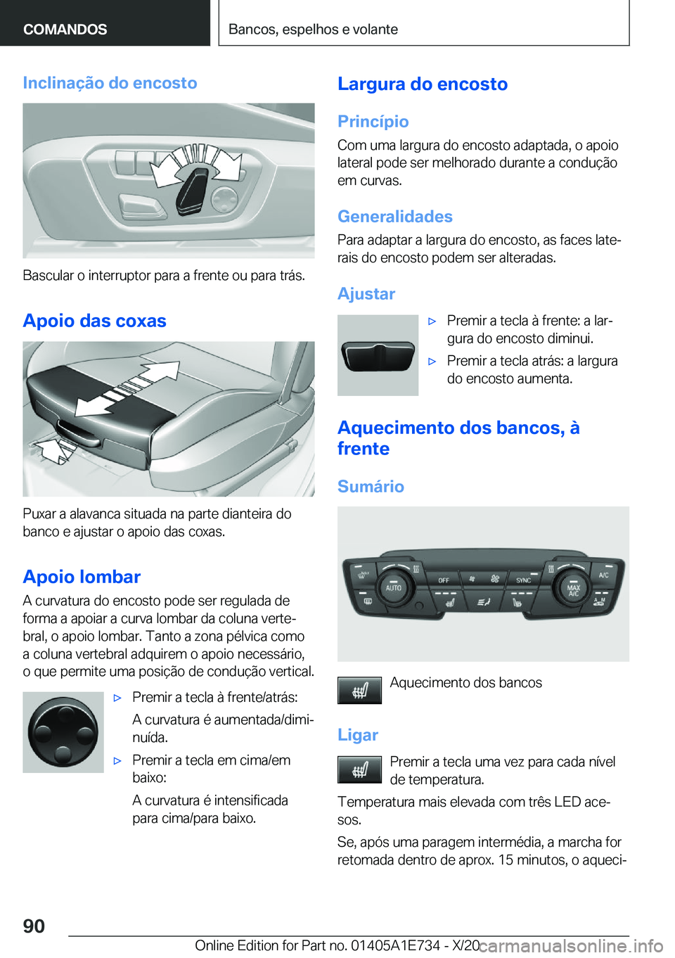 BMW X2 2021  Manual do condutor (in Portuguese) �I�n�c�l�i�n�a�