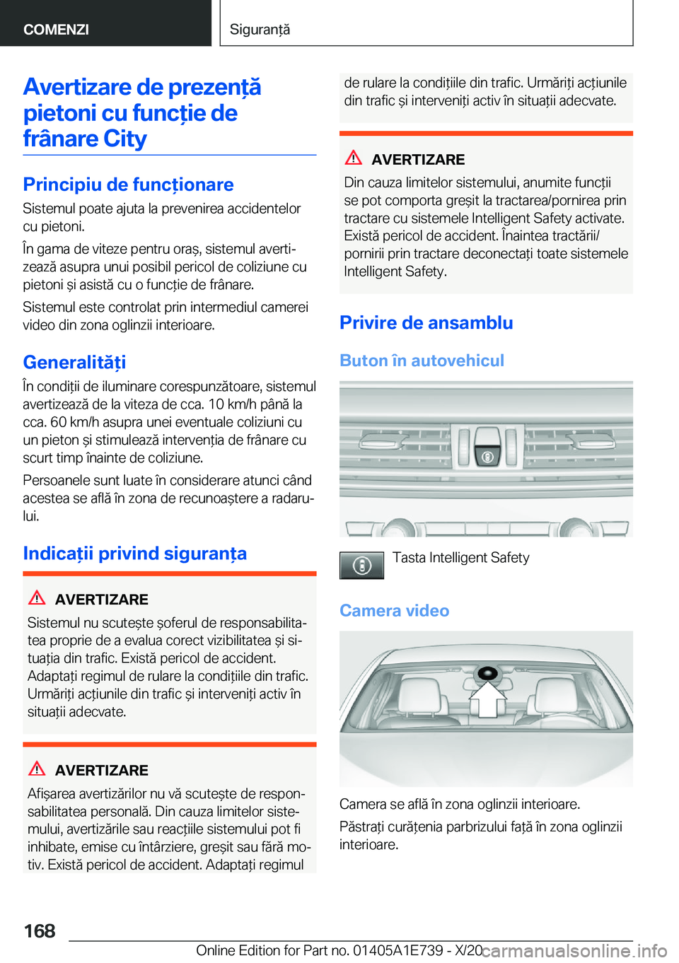 BMW X2 2021  Ghiduri De Utilizare (in Romanian) �A�v�e�r�t�i�z�a�r�e��d�e��p�r�e�z�e�n�