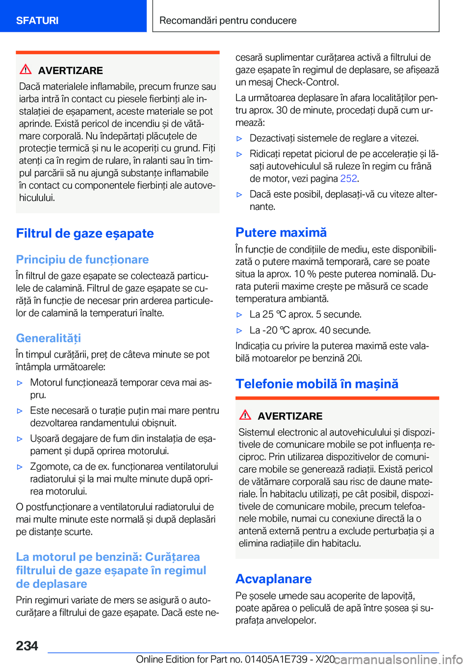 BMW X2 2021  Ghiduri De Utilizare (in Romanian) �A�V�E�R�T�I�Z�A�R�E
�D�a�c�