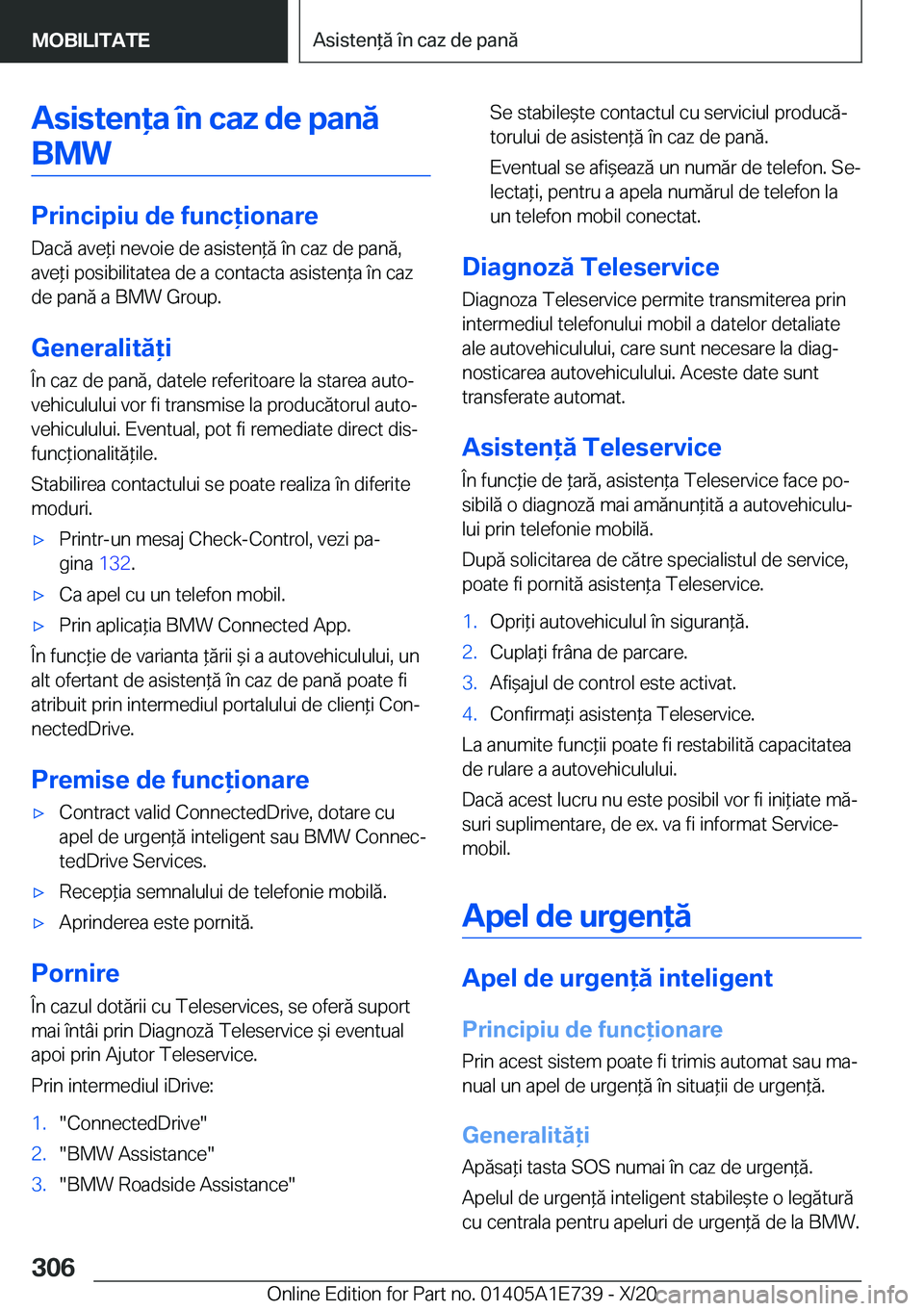 BMW X2 2021  Ghiduri De Utilizare (in Romanian) �A�s�i�s�t�e�n�a��