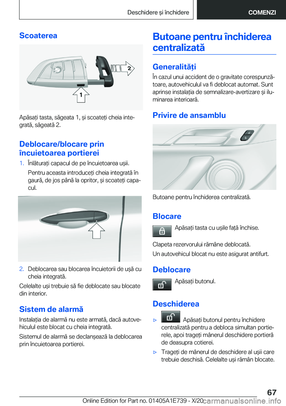 BMW X2 2021  Ghiduri De Utilizare (in Romanian) �S�c�o�a�t�e�r�e�a
�A�p�