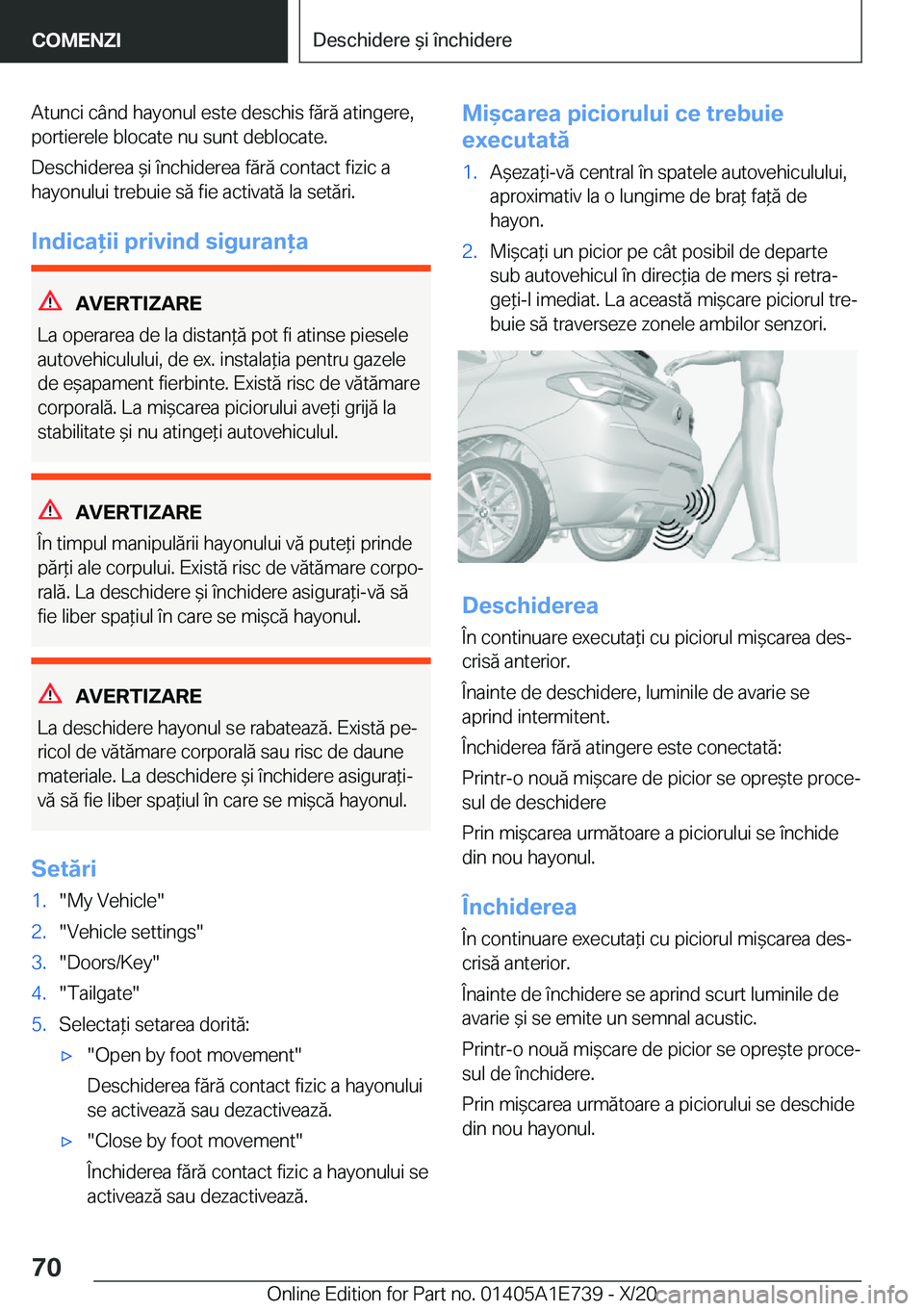 BMW X2 2021  Ghiduri De Utilizare (in Romanian) �A�t�u�n�c�i��c�