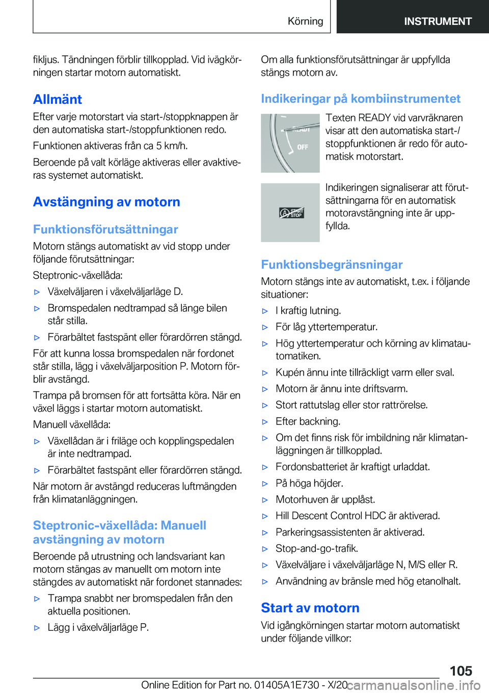 BMW X2 2021  InstruktionsbÖcker (in Swedish) �f�i�k�l�j�u�s�.��T�ä�n�d�n�i�n�g�e�n��f�