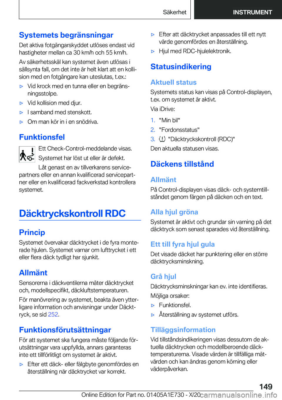 BMW X2 2021  InstruktionsbÖcker (in Swedish) �S�y�s�t�e�m�e�t�s��b�e�g�r�ä�n�s�n�i�n�g�a�r�D�e�t��a�k�t�i�v�a��f�o�t�g�ä�n�g�a�r�s�k�y�d�d�e�t��u�t�l�