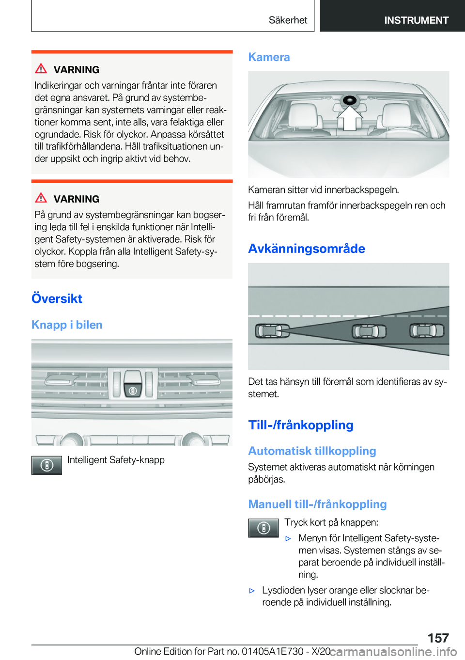 BMW X2 2021  InstruktionsbÖcker (in Swedish) �V�A�R�N�I�N�G
�I�n�d�i�k�e�r�i�n�g�a�r��o�c�h��v�a�r�n�i�n�g�a�r��f�r�å�n�t�a�r��i�n�t�e��f�