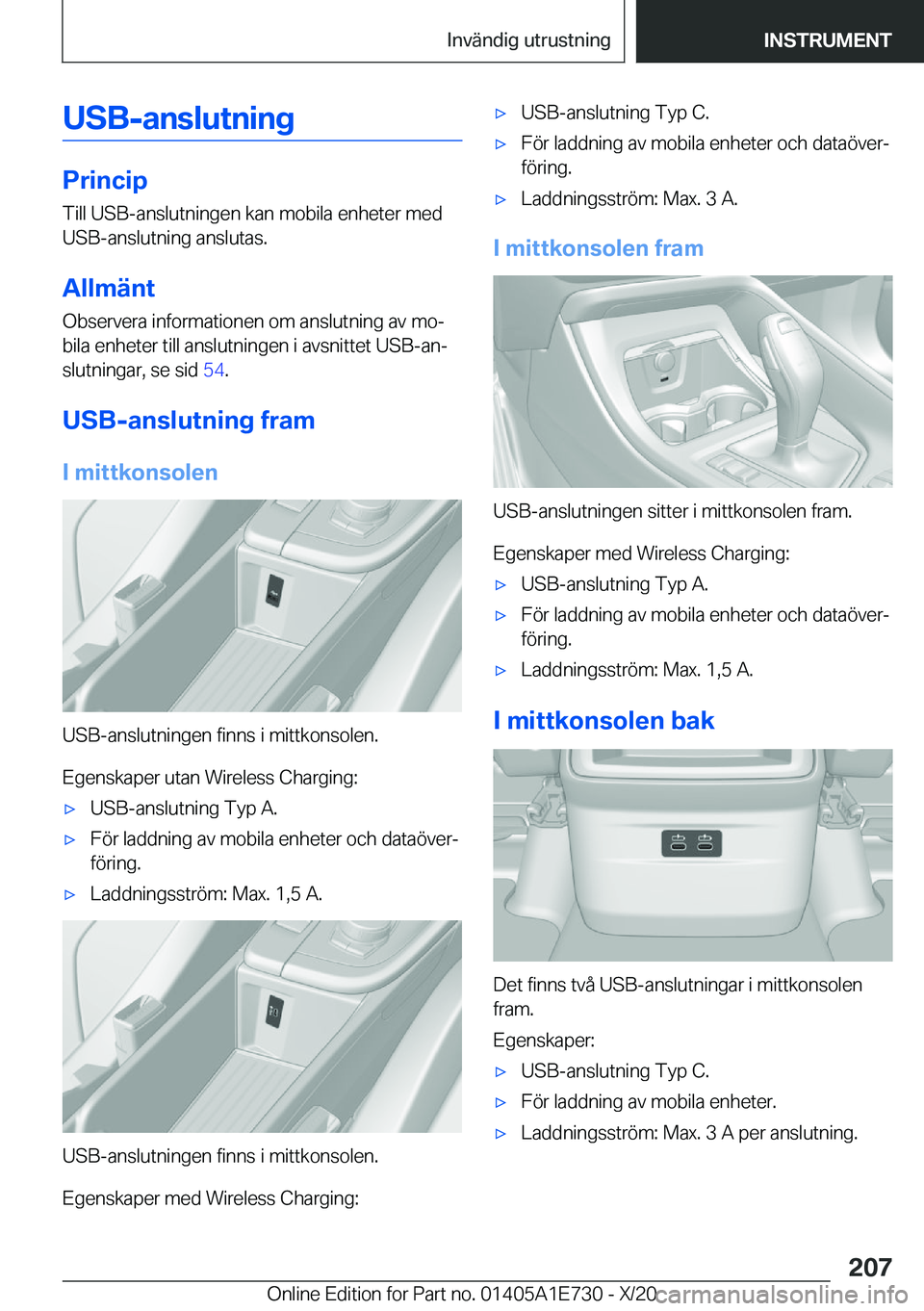BMW X2 2021  InstruktionsbÖcker (in Swedish) �U�S�B�-�a�n�s�l�u�t�n�i�n�g
�P�r�i�n�c�i�p�T�i�l�l��U�S�B�-�a�n�s�l�u�t�n�i�n�g�e�n��k�a�n��m�o�b�i�l�a��e�n�h�e�t�e�r��m�e�d
�U�S�B�-�a�n�s�l�u�t�n�i�n�g��a�n�s�l�u�t�a�s�.
�A�l�l�m�ä�n�t �O�