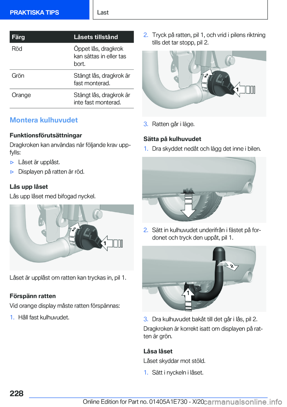 BMW X2 2021  InstruktionsbÖcker (in Swedish) �F�ä�r�g�L�å�s�e�t�s��t�i�l�l�s�t�å�n�d�R�