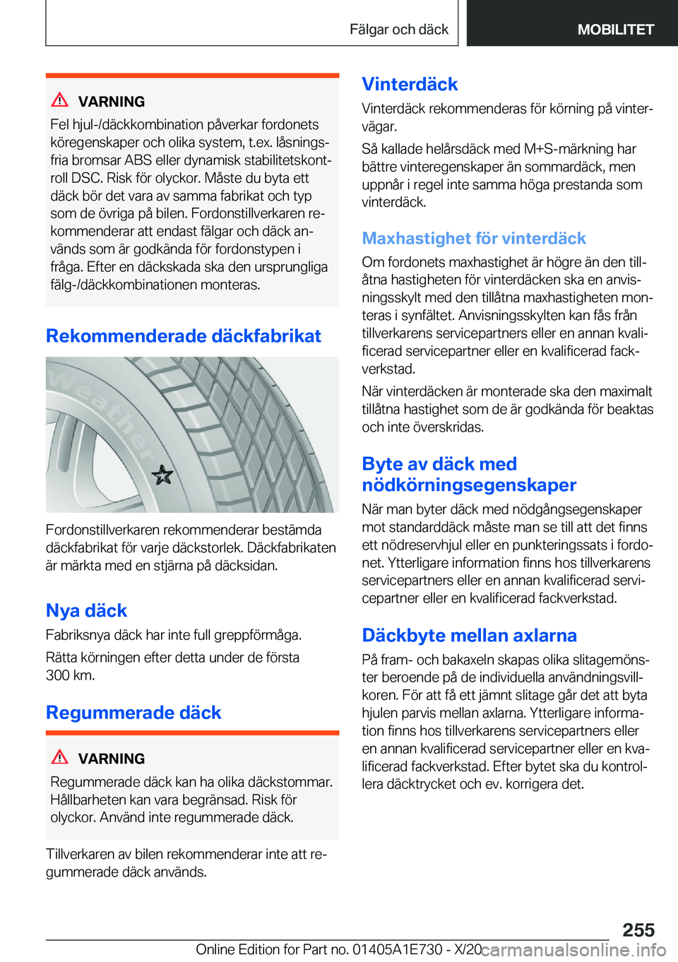 BMW X2 2021  InstruktionsbÖcker (in Swedish) �V�A�R�N�I�N�G
�F�e�l��h�j�u�l�-�/�d�ä�c�k�k�o�m�b�i�n�a�t�i�o�n��p�å�v�e�r�k�a�r��f�o�r�d�o�n�e�t�s
�k�