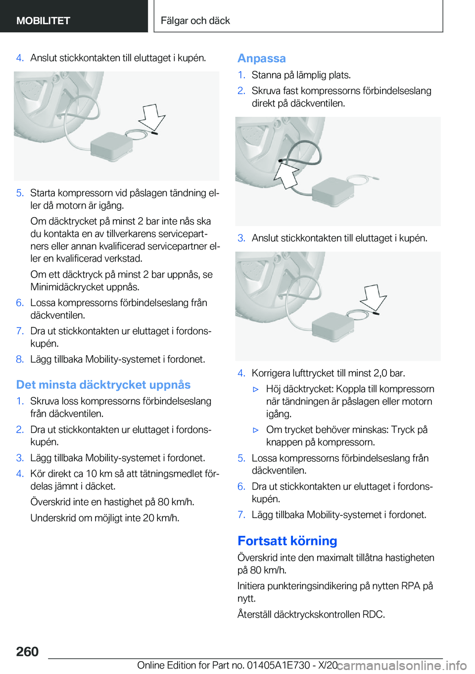 BMW X2 2021  InstruktionsbÖcker (in Swedish) �4�.�A�n�s�l�u�t��s�t�i�c�k�k�o�n�t�a�k�t�e�n��t�i�l�l��e�l�u�t�t�a�g�e�t��i��k�u�p�