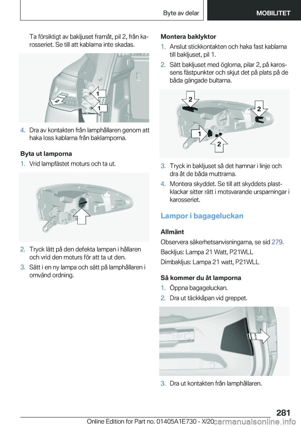 BMW X2 2021  InstruktionsbÖcker (in Swedish) �T�a��f�
