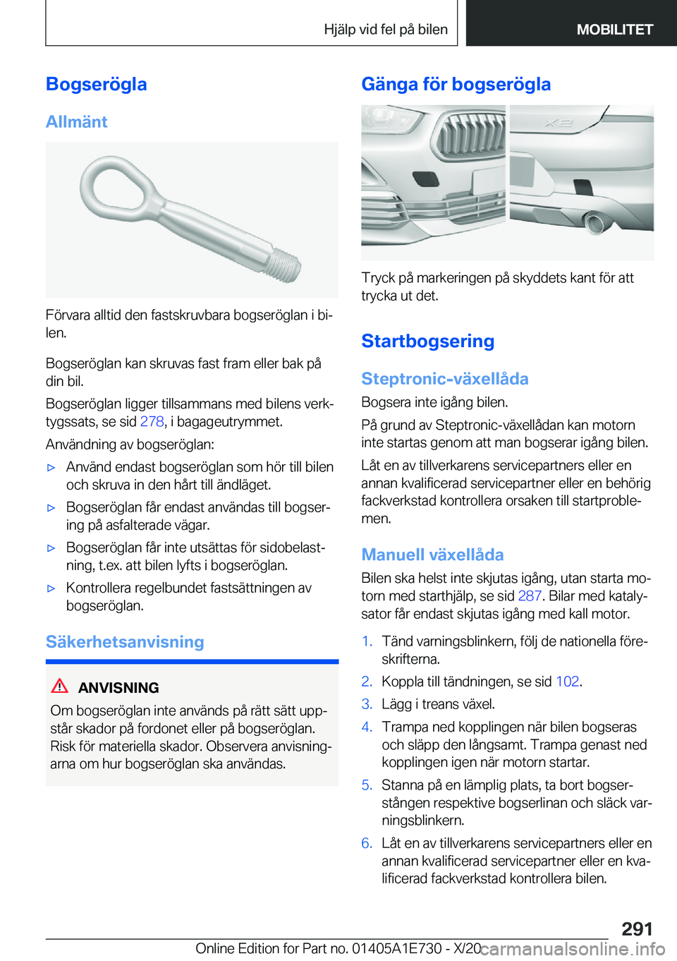 BMW X2 2021  InstruktionsbÖcker (in Swedish) �B�o�g�s�e�r�