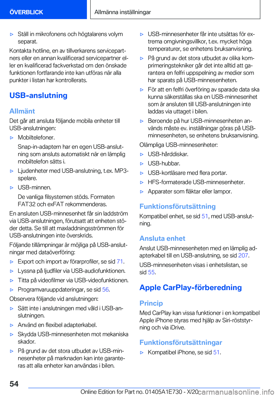 BMW X2 2021  InstruktionsbÖcker (in Swedish) x�S�t�ä�l�l��i�n��m�i�k�r�o�f�o�n�e�n�s��o�c�h��h�