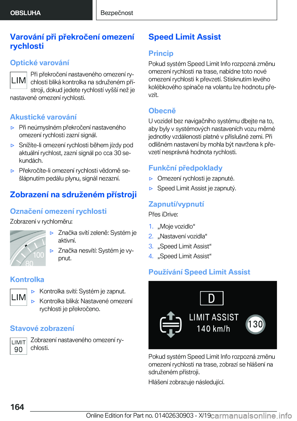 BMW X2 2020  Návod na použití (in Czech) �V�a�r�o�v�