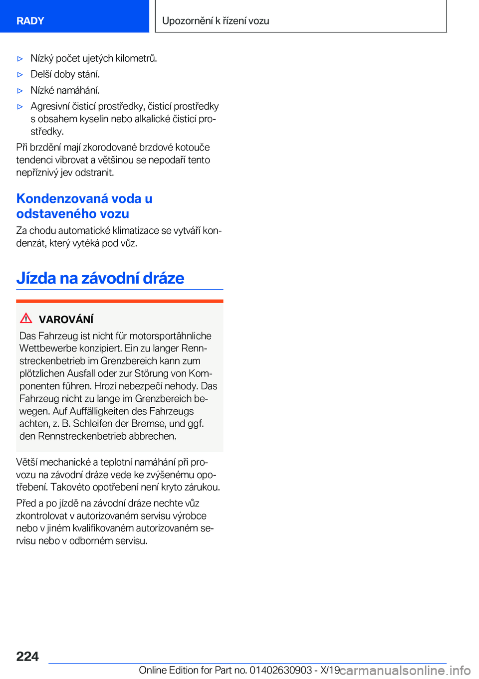 BMW X2 2020  Návod na použití (in Czech) x�N�