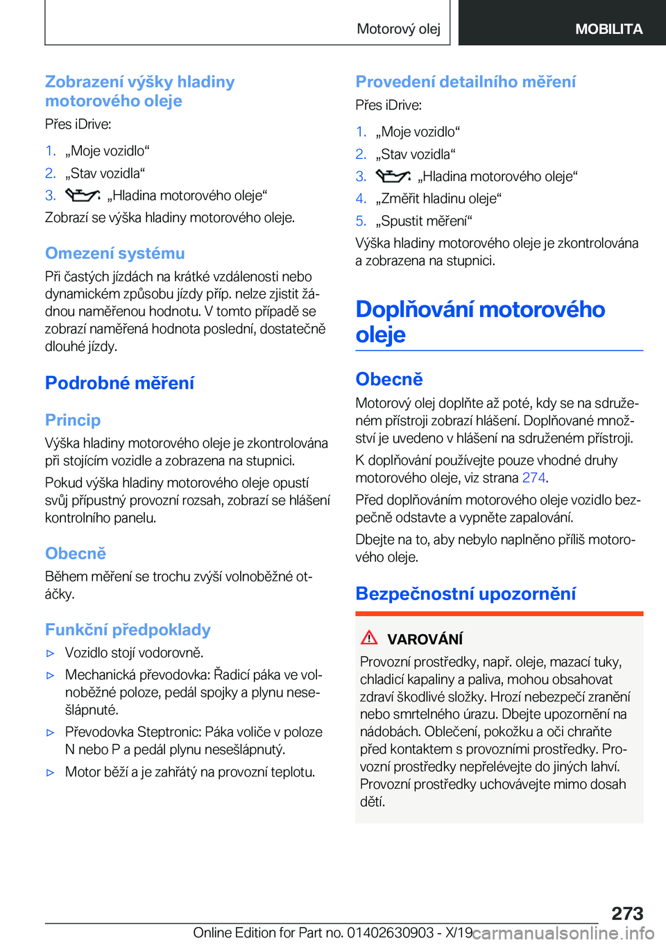 BMW X2 2020  Návod na použití (in Czech) �Z�o�b�r�a�z�e�n�
