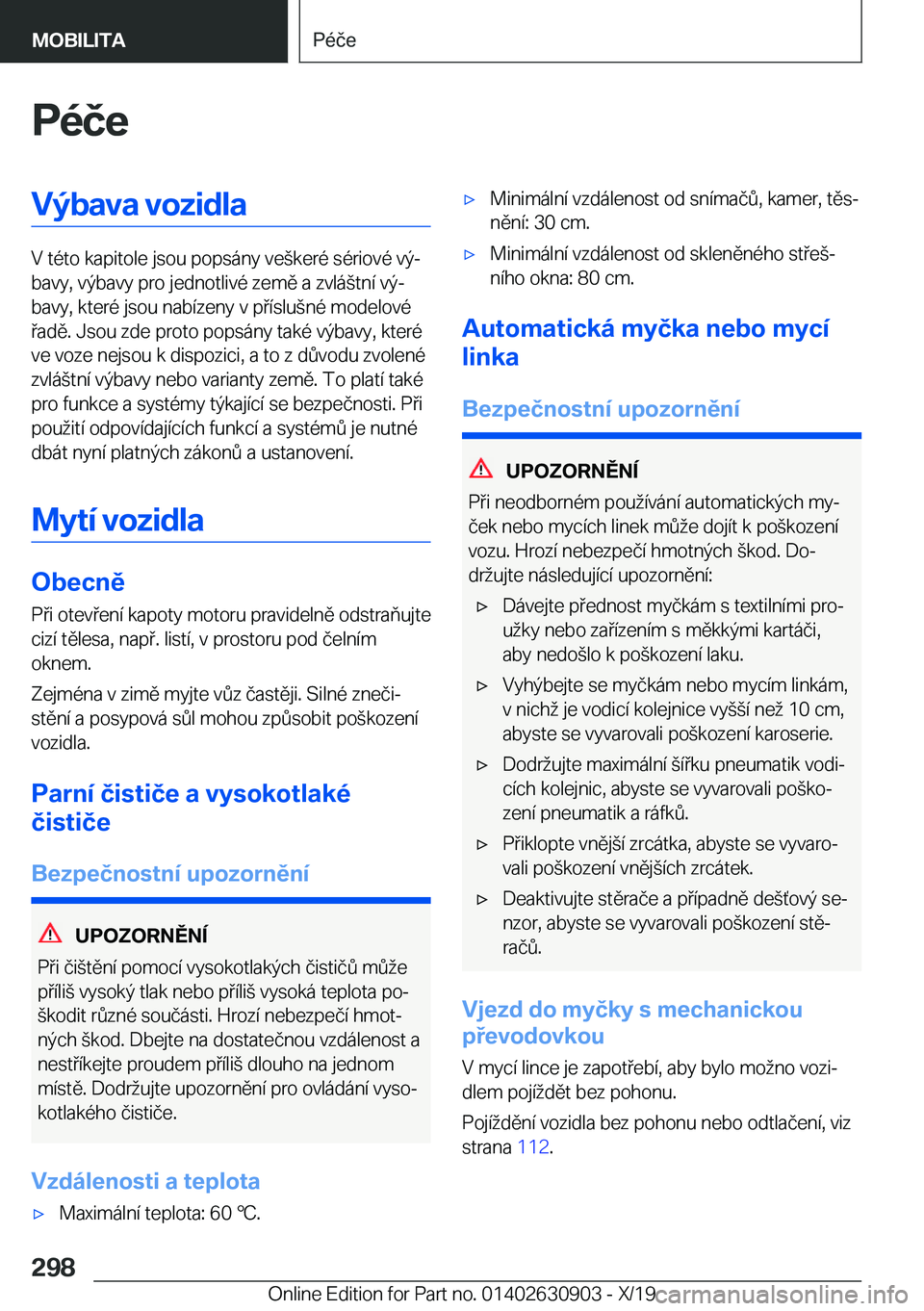 BMW X2 2020  Návod na použití (in Czech) �P�