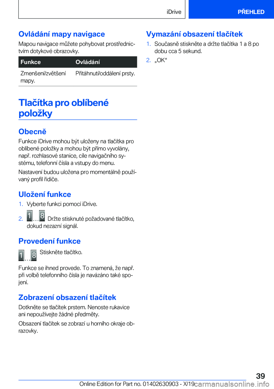 BMW X2 2020  Návod na použití (in Czech) �O�v�l�