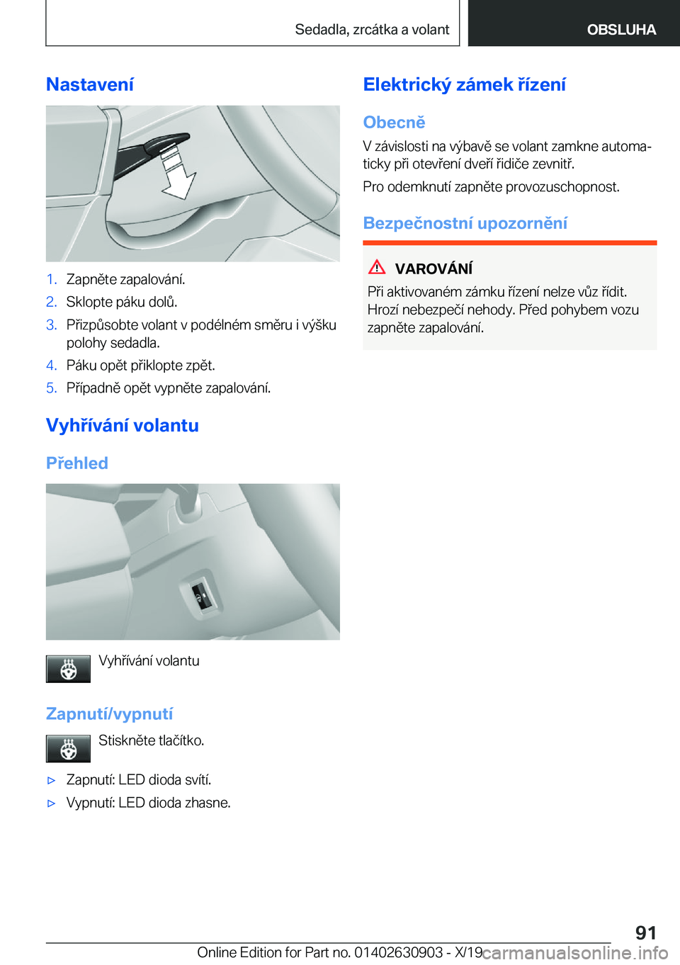 BMW X2 2020  Návod na použití (in Czech) �N�a�s�t�a�v�e�n�