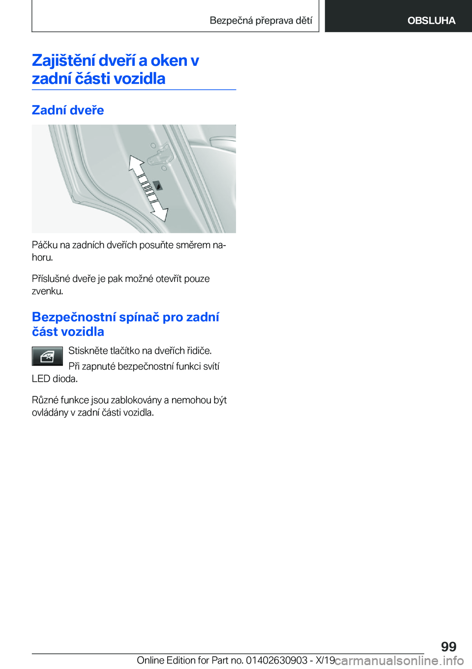 BMW X2 2020  Návod na použití (in Czech) �Z�a�j�i	�t�ě�n�