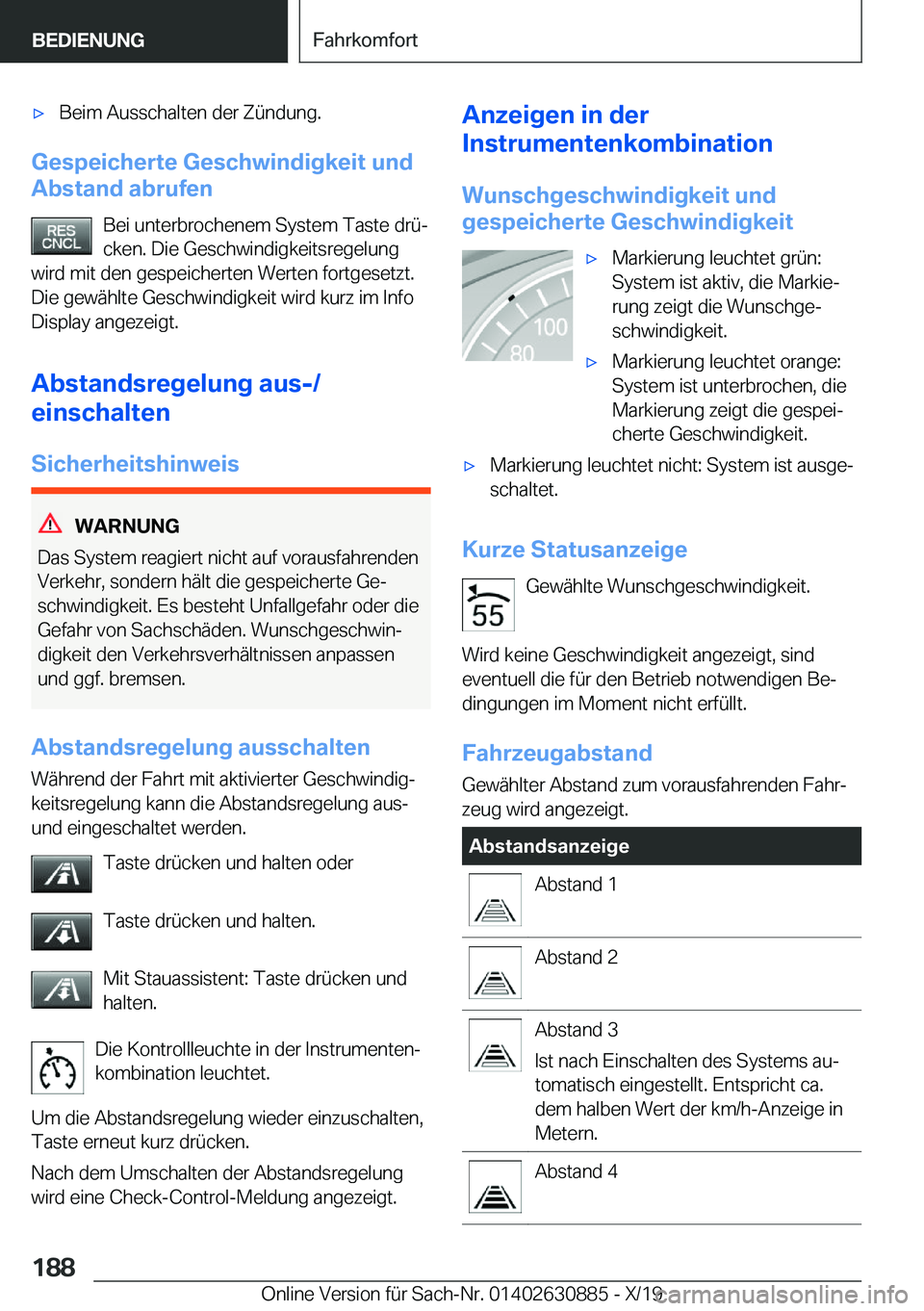 BMW X2 2020  Betriebsanleitungen (in German) x�B�e�i�m��A�u�s�s�c�h�a�l�t�e�n��d�e�r��Z�