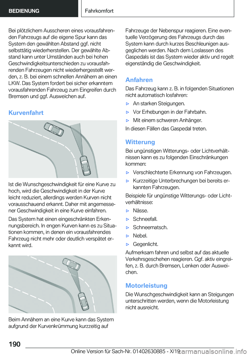 BMW X2 2020  Betriebsanleitungen (in German) �B�e�i��p�l�