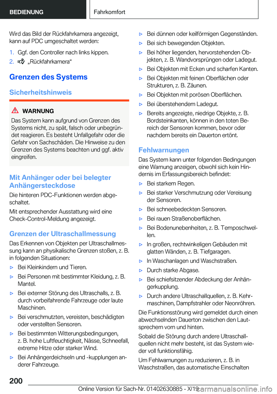 BMW X2 2020  Betriebsanleitungen (in German) �W�i�r�d��d�a�s��B�i�l�d��d�e�r��R�