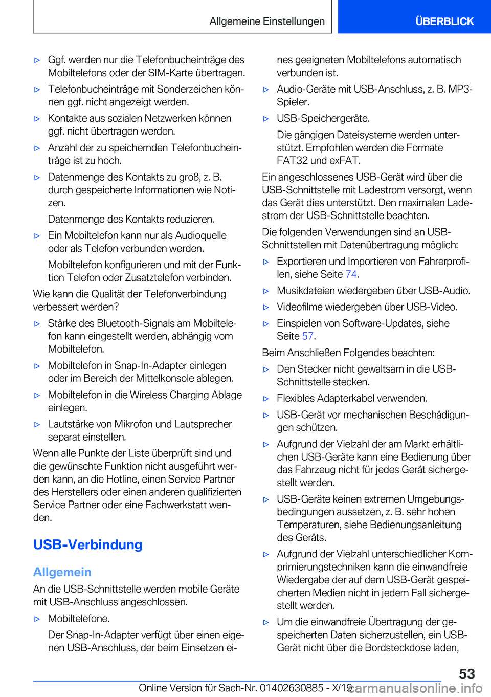 BMW X2 2020  Betriebsanleitungen (in German) x�G�g�f�.��w�e�r�d�e�n��n�u�r��d�i�e��T�e�l�e�f�o�n�b�u�c�h�e�i�n�t�r�