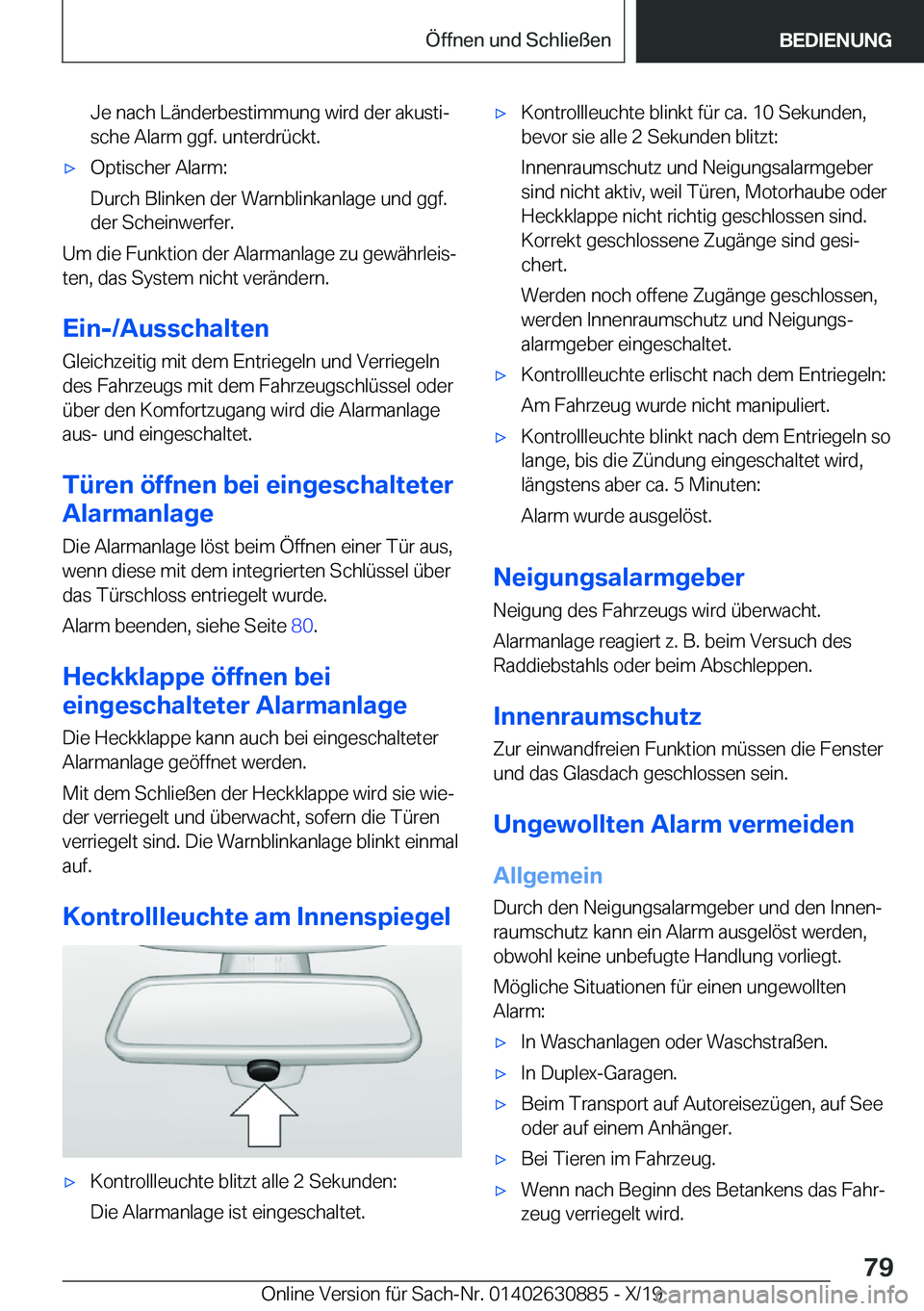 BMW X2 2020  Betriebsanleitungen (in German) �J�e��n�a�c�h��L�