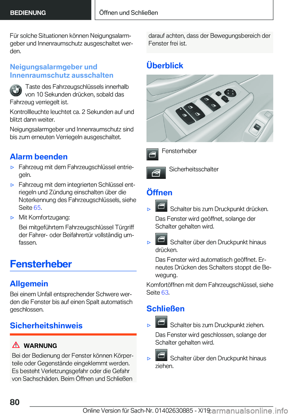 BMW X2 2020  Betriebsanleitungen (in German) �F�