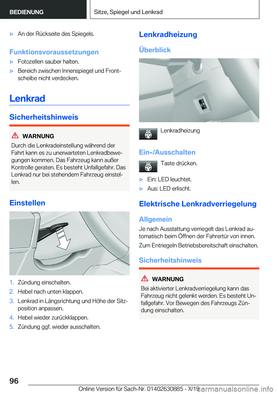 BMW X2 2020  Betriebsanleitungen (in German) x�A�n��d�e�r��R�