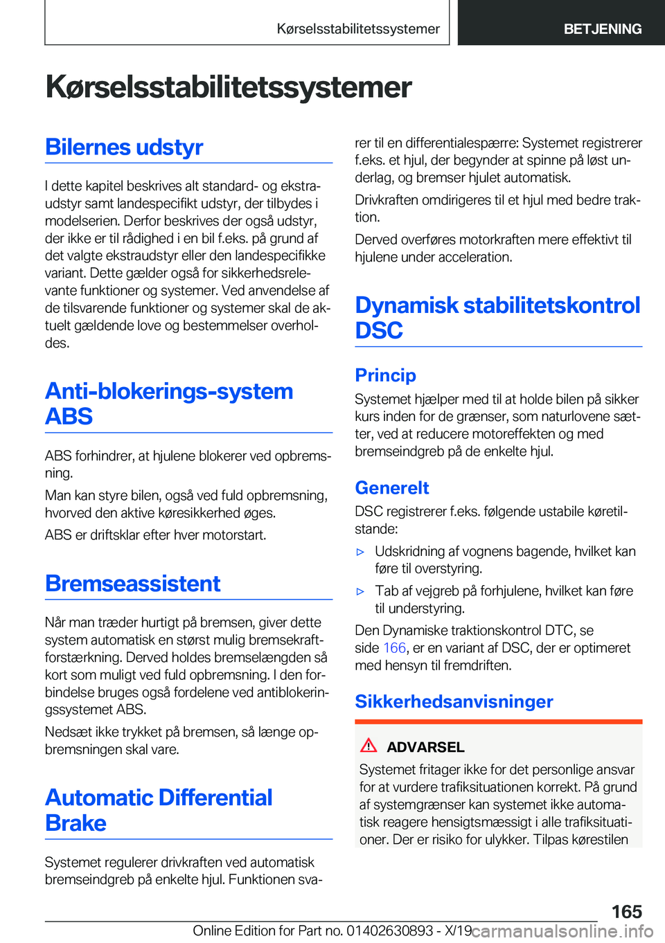 BMW X2 2020  InstruktionsbØger (in Danish) �K�