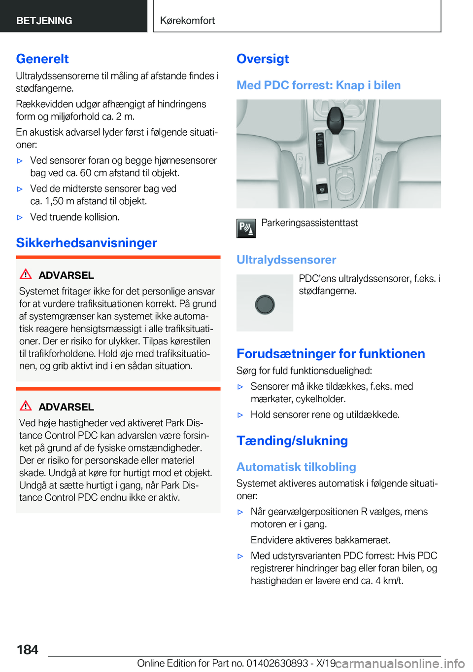 BMW X2 2020  InstruktionsbØger (in Danish) �G�e�n�e�r�e�l�t�U�l�t�r�a�l�y�d�s�s�e�n�s�o�r�e�r�n�e��t�i�l��m�å�l�i�n�g��a�f��a�f�s�t�a�n�d�e��f�i�n�d�e�s��i
�s�t�