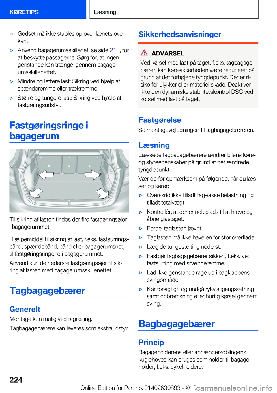 BMW X2 2020  InstruktionsbØger (in Danish) 'x�G�o�d�s�e�t��m�å��i�k�k�e��s�t�a�b�l�e�s��o�p��o�v�e�r��l�æ�n�e�t�s��o�v�e�rj
�k�a�n�t�.'x�A�n�v�e�n�d��b�a�g�a�g�e�r�u�m�s�s�k�i�l�l�e�n�e�t�,��s�e��s�i�d�e� �2�1�0�,��f�o�r