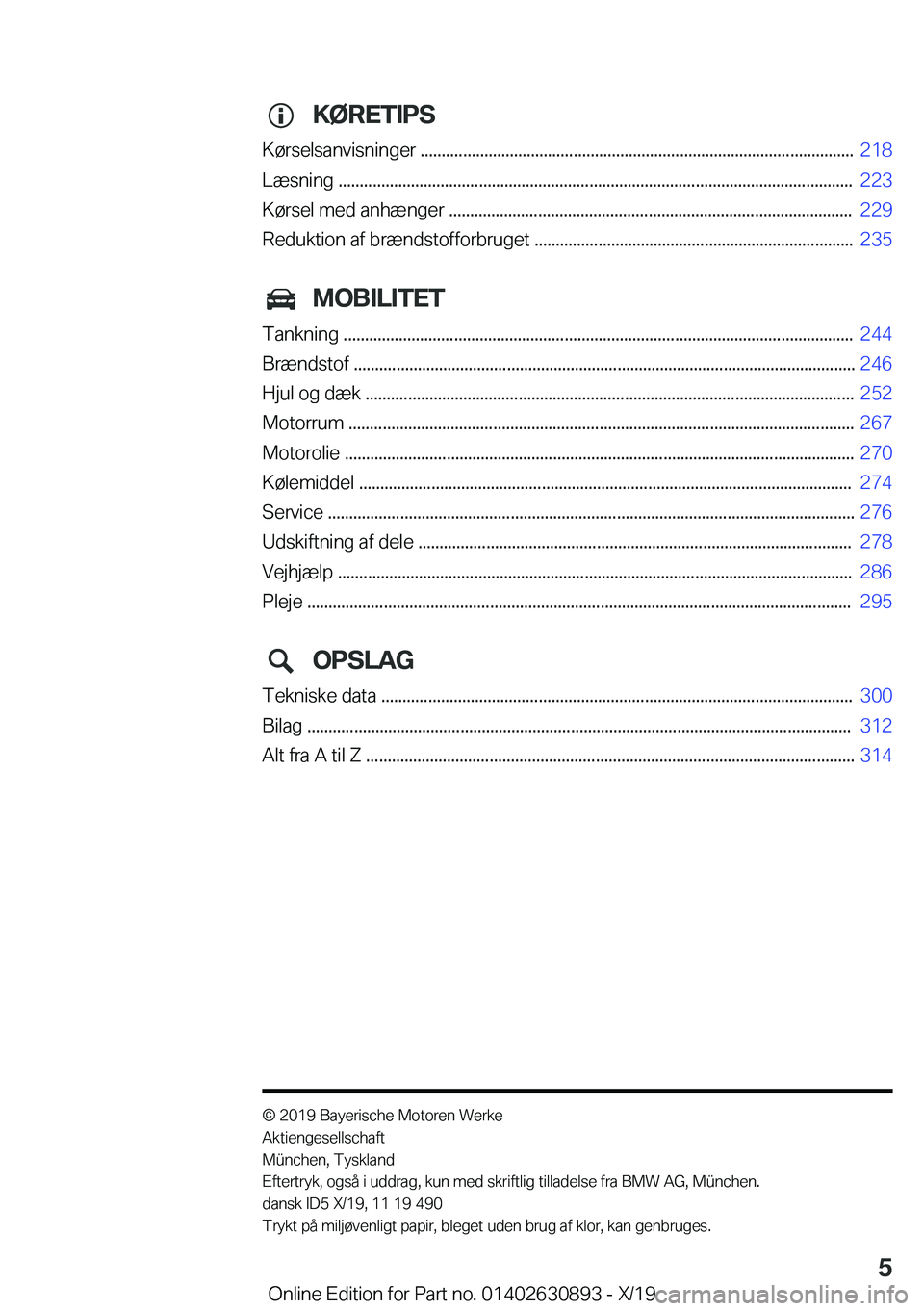 BMW X2 2020  InstruktionsbØger (in Danish) �K�