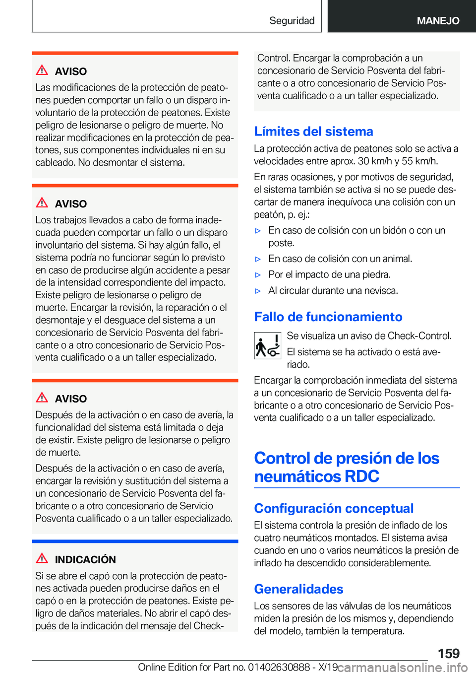 BMW X2 2020  Manuales de Empleo (in Spanish) �A�V�I�S�O
�L�a�s��m�o�d�i�f�i�c�a�c�i�o�n�e�s��d�e��l�a��p�r�o�t�e�c�c�i�