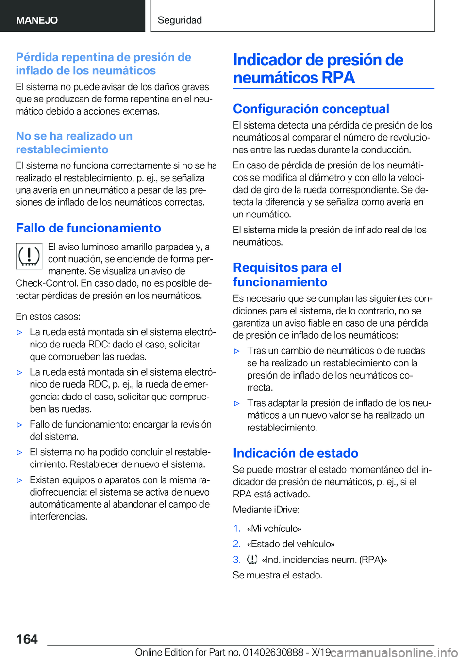 BMW X2 2020  Manuales de Empleo (in Spanish) �P�