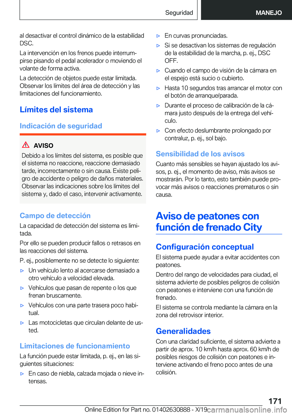 BMW X2 2020  Manuales de Empleo (in Spanish) �a�l��d�e�s�a�c�t�i�v�a�r��e�l��c�o�n�t�r�o�l��d�i�n�