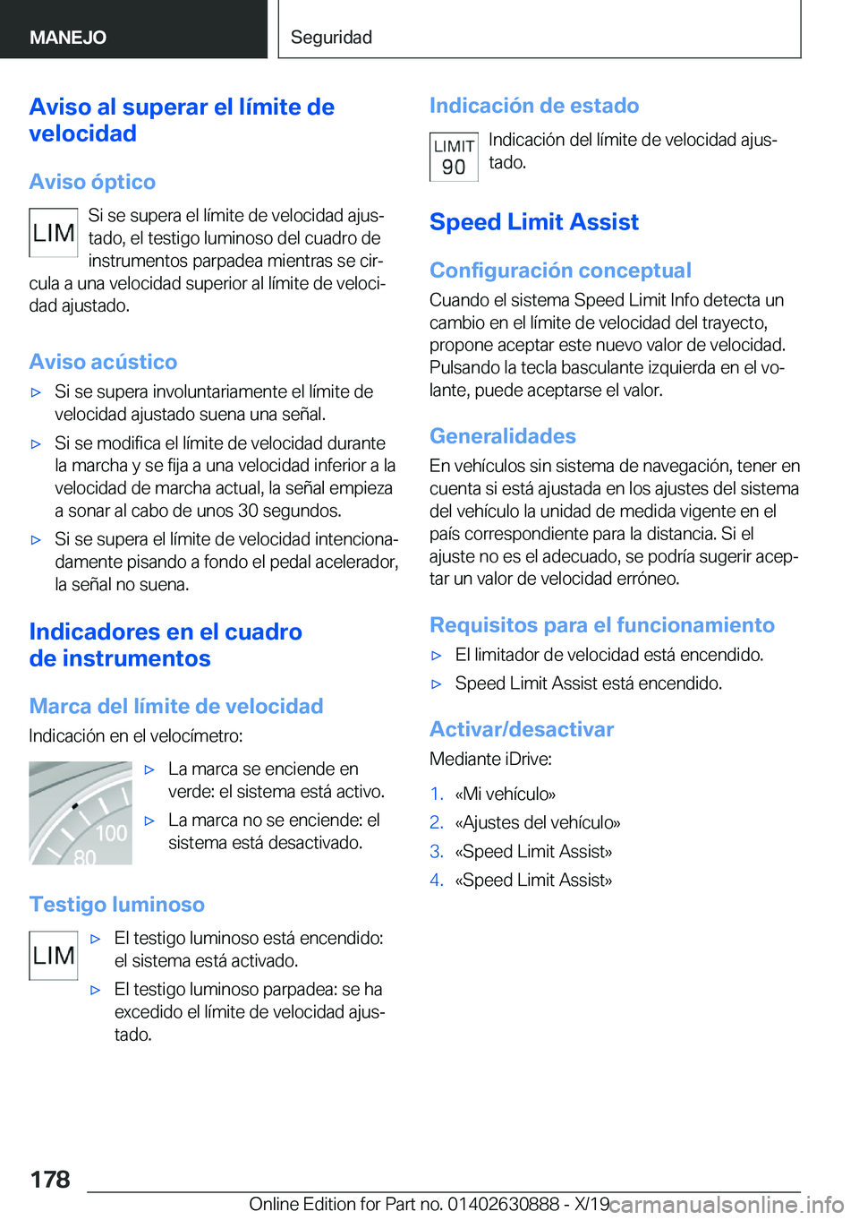 BMW X2 2020  Manuales de Empleo (in Spanish) �A�v�i�s�o��a�l��s�u�p�e�r�a�r��e�l��l�