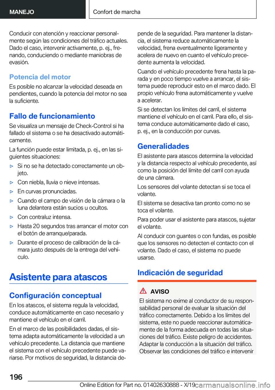 BMW X2 2020  Manuales de Empleo (in Spanish) �C�o�n�d�u�c�i�r��c�o�n��a�t�e�n�c�i�