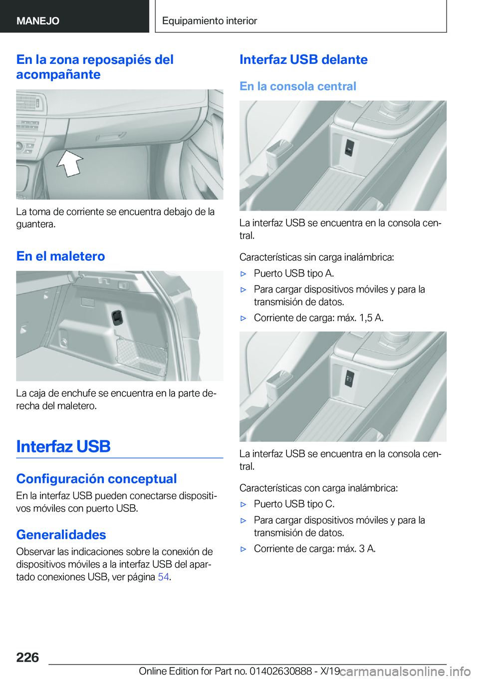 BMW X2 2020  Manuales de Empleo (in Spanish) �E�n��l�a��z�o�n�a��r�e�p�o�s�a�p�i�