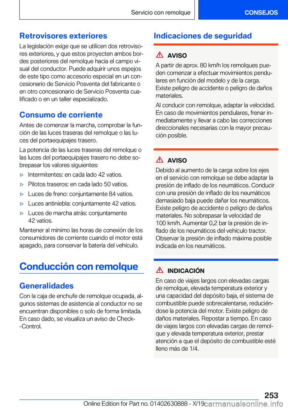 BMW X2 2020  Manuales de Empleo (in Spanish) �R�e�t�r�o�v�i�s�o�r�e�s��e�x�t�e�r�i�o�r�e�s
�L�a��l�e�g�i�s�l�a�c�i�