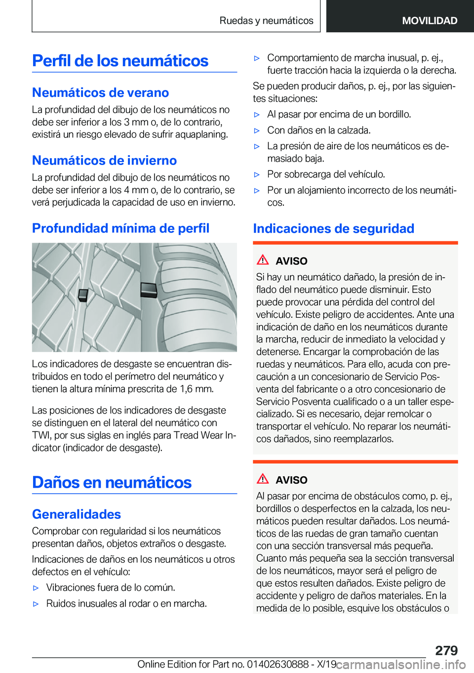 BMW X2 2020  Manuales de Empleo (in Spanish) �P�e�r�f�i�l��d�e��l�o�s��n�e�u�m�