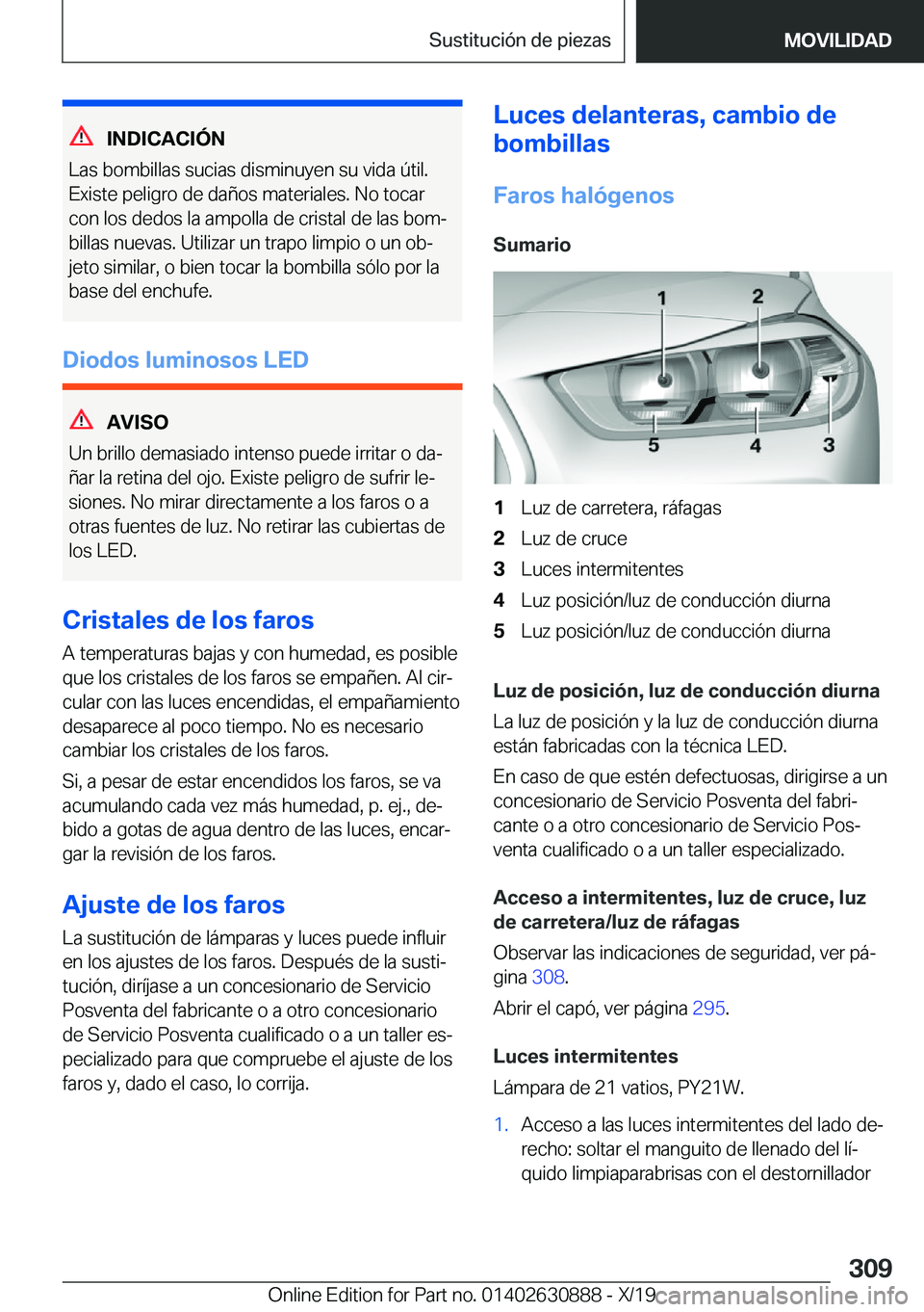 BMW X2 2020  Manuales de Empleo (in Spanish) �I�N�D�I�C�A�C�I�