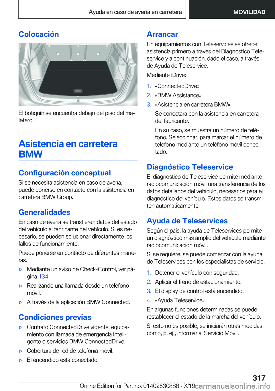 BMW X2 2020  Manuales de Empleo (in Spanish) �C�o�l�o�c�a�c�i�