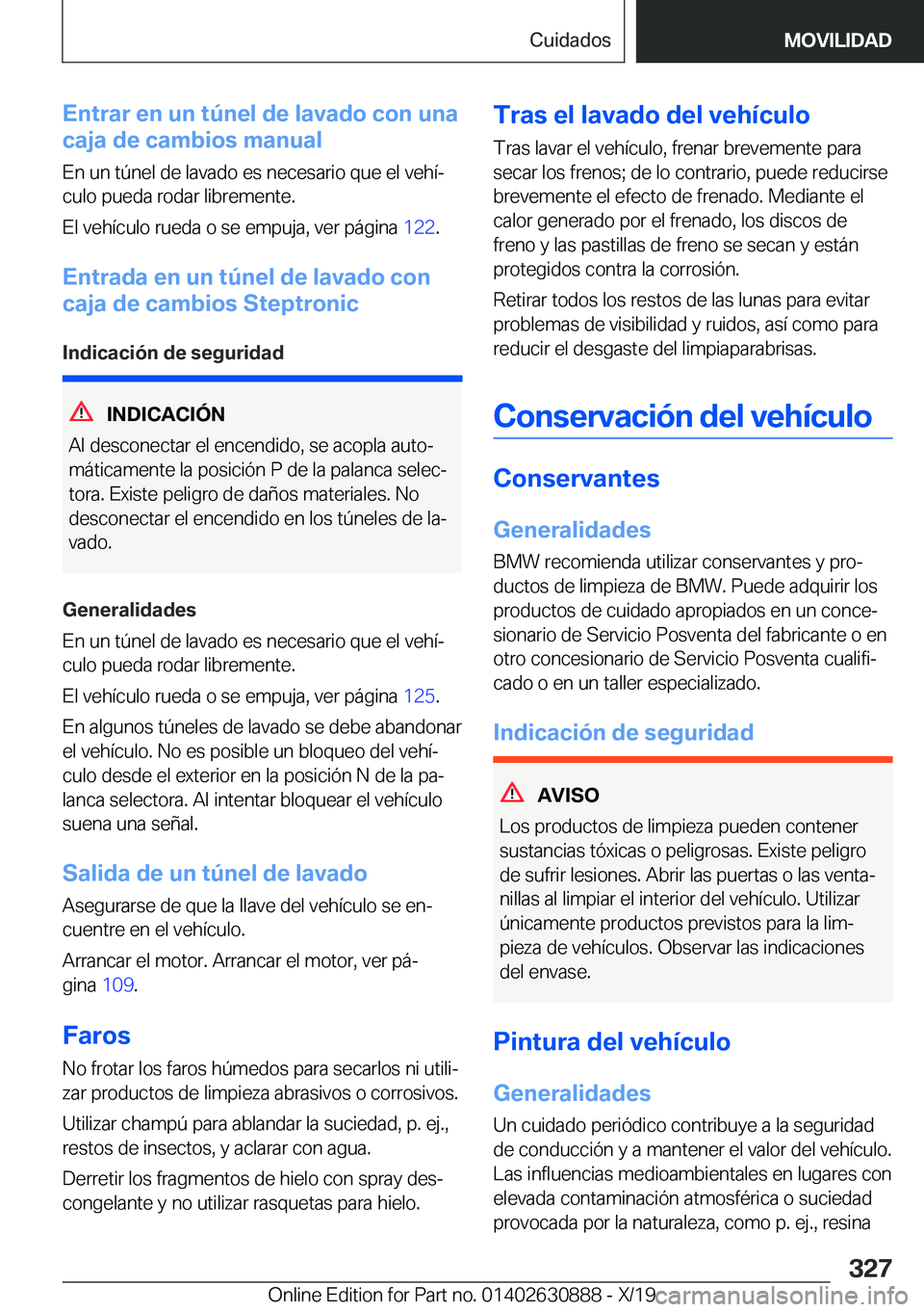 BMW X2 2020  Manuales de Empleo (in Spanish) �E�n�t�r�a�r��e�n��u�n��t�