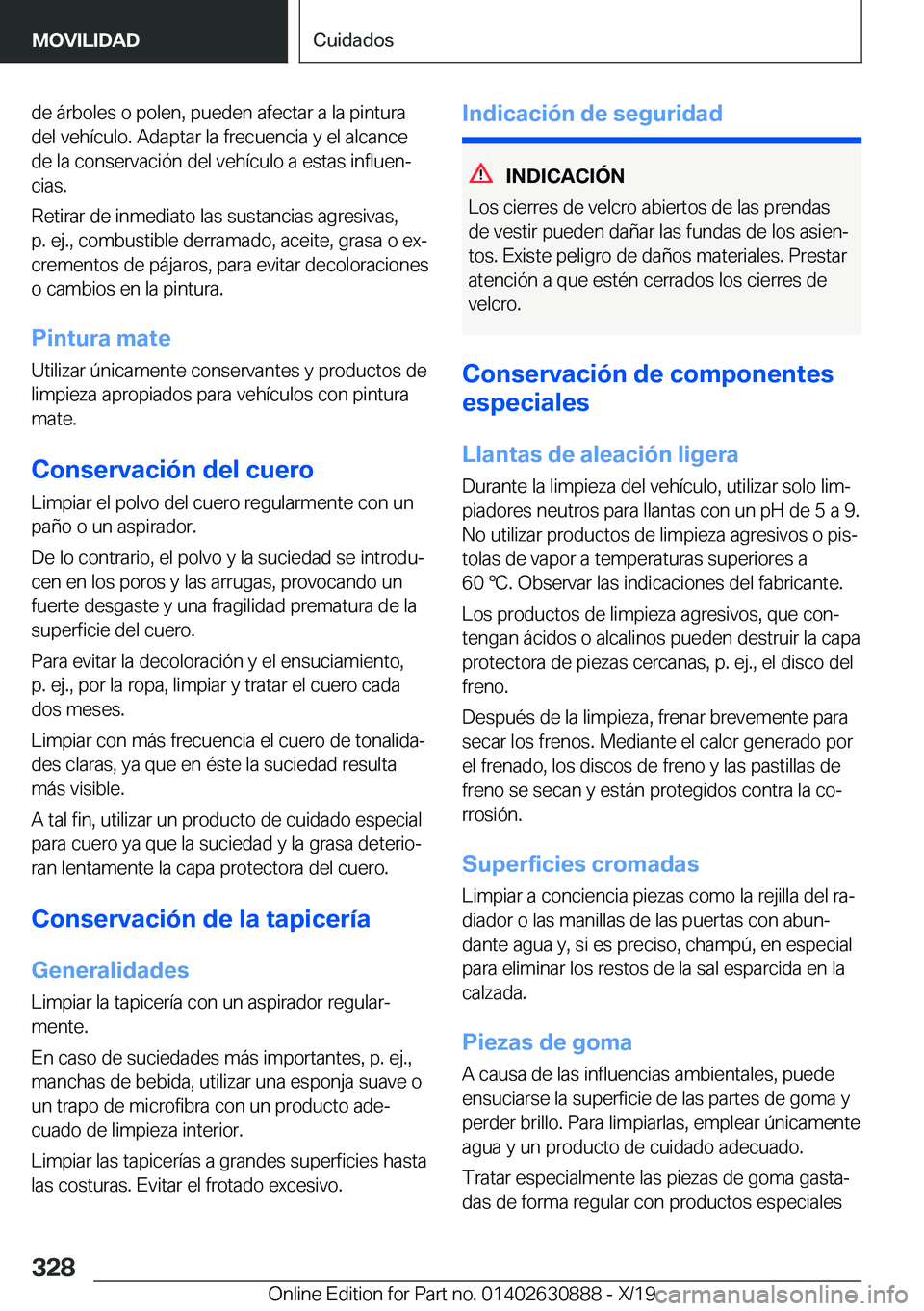 BMW X2 2020  Manuales de Empleo (in Spanish) �d�e��