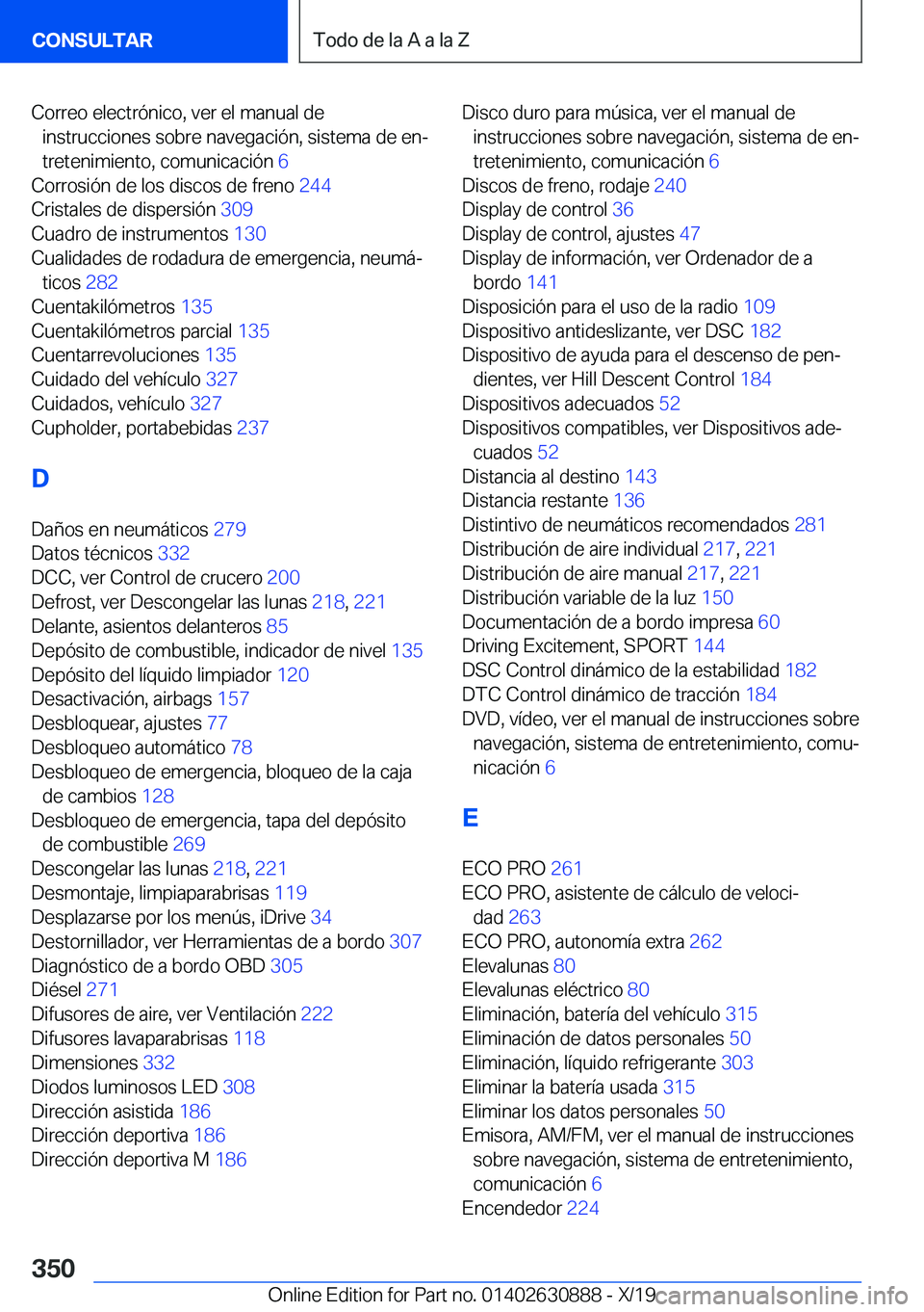 BMW X2 2020  Manuales de Empleo (in Spanish) �C�o�r�r�e�o��e�l�e�c�t�r�