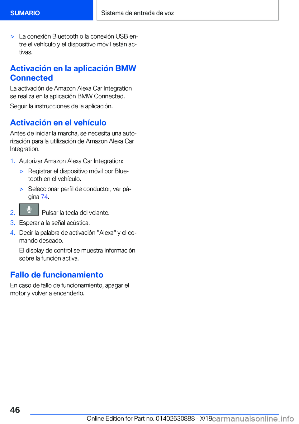 BMW X2 2020  Manuales de Empleo (in Spanish) x�L�a��c�o�n�e�x�i�